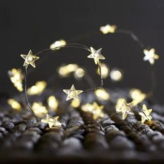 【Saikoyen】極美LED小星星300cm銅線燈串1組(聖誕節 燈飾 LED燈 氣氛燈 串燈 燈條 銅線燈 布置 聖誕佈置)