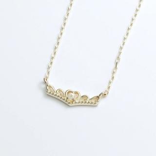 【me.luxe】K10黃K鑽石公主鍊(日本輕珠寶網路銷售NO.1)