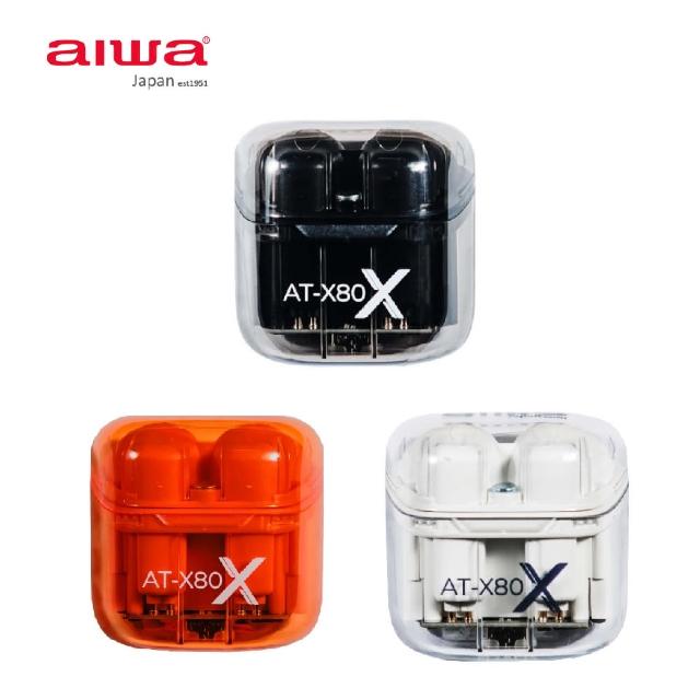 【AIWA 愛華】真無線藍牙耳機 AT-X80X(半透明外觀/ENC降噪)