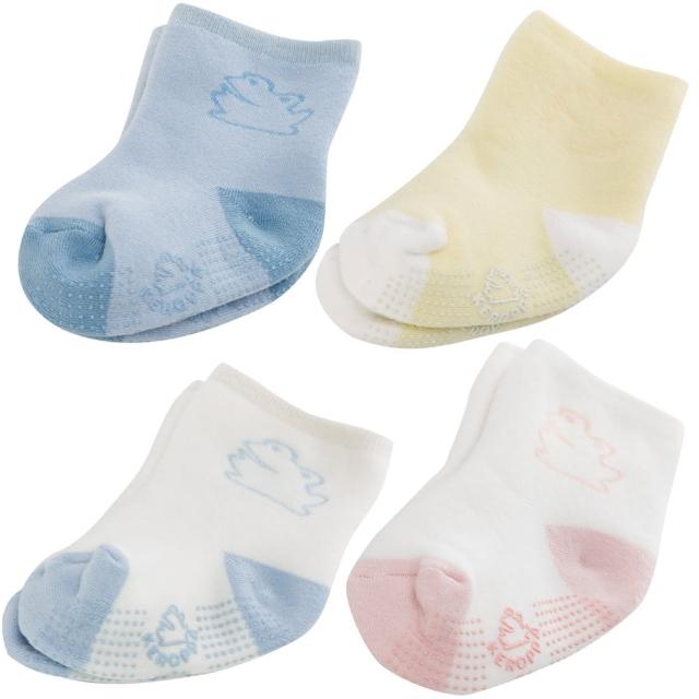 【KEROPPA 可諾帕】6~12個月嬰兒厚底止滑短襪*3雙(C95001-C)