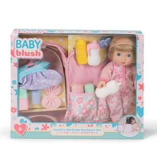 【ToysRUs 玩具反斗城】Baby Blush親親寶貝 娃娃配件背包組