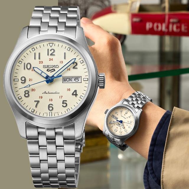 【SEIKO 精工】5 Sports 製錶110週年限量機械錶 套錶 送行動電源(SRPK41K1/4R36-15L0S)