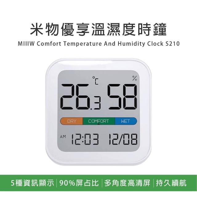 【小米】米物優享溫濕度計時鐘 S210(MW22S06)