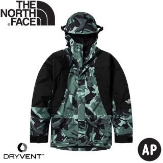 【The North Face】男 DV防水外套 AP《綠迷彩》5B39/防風外套/衝鋒衣/風雨衣(悠遊山水)