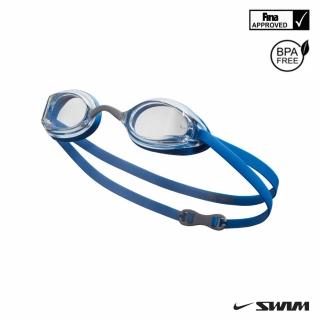 【NIKE 耐吉】SWIM 成人專業型泳鏡 LEGACY 藍 NESSD131-000