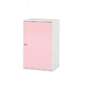 【艾蜜莉的家】1.4尺塑鋼粉紅白色置物櫃 收納櫃 資料櫃(免組裝)