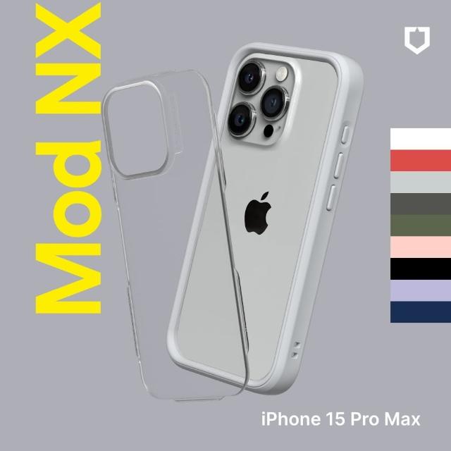 【RHINOSHIELD 犀牛盾】iPhone 15 Pro Max 6.7吋 Mod NX 邊框背蓋兩用手機保護殼(活動品)