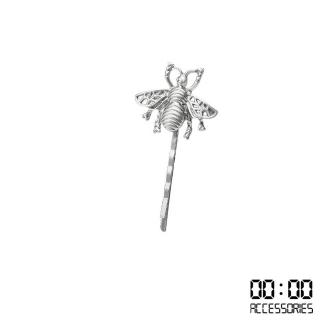 【00:00】蜜蜂髮夾 一字髮夾/韓國設計金屬小蜜蜂一字髮夾 邊夾(2色任選)