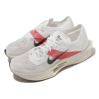 【NIKE 耐吉】競速跑鞋 ZoomX Vaporfly Next% 3 EK 白 紅 男鞋 女鞋 路跑 馬拉松(FD6556-100)