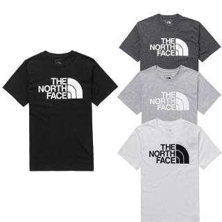 【The North Face】經典印刷Logo圖案短袖T恤 上衣-男女款-多色組合(平輸品/男女款組合)