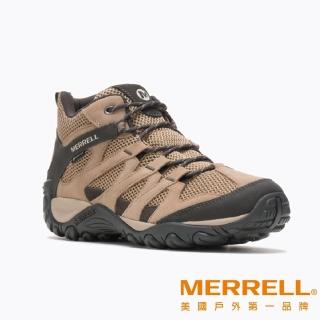 【MERRELL】ALVERSTONE MID GORE-TEX 防水中筒戶外登山鞋 奶茶棕 男(ML135445)