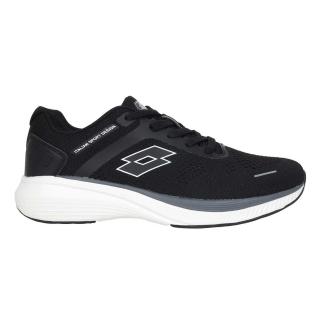 【LOTTO】男輕步飛織慢跑鞋-慢跑 運動 訓練 黑白(LT3AMR8760)