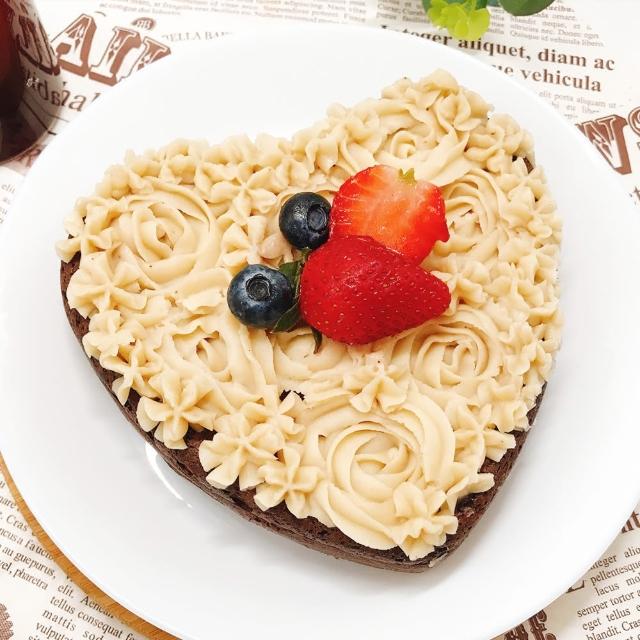 【金門邁全球】生日快樂-水果愛心巧克力蛋糕-6吋1顆(271控糖 微澱粉 手工)