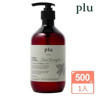 【plu】plu 精油舒緩沐浴露500g-羅勒鞍樹(plu 精油舒緩沐浴露)