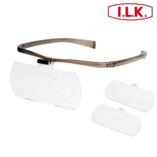 【I.L.K.】1.6x&2x&2.3x/110x45mm 日本製大鏡面放大眼鏡套鏡 3片組(HF-60DEF)
