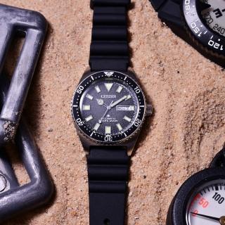 【CITIZEN 星辰】PROMASTER 200米潛水機械錶 腕錶 男錶 手錶(NY0120-01E 慶端午/指針手錶/包粽)