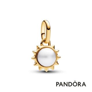 【Pandora 官方直營】Pandora ME 淡水養殖珍珠太陽迷你吊飾
