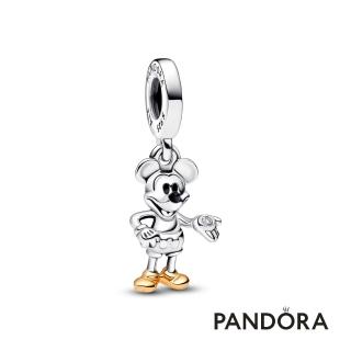 【Pandora 官方直營】迪士尼 100 週年米老鼠造型實驗室製造鑽石吊飾