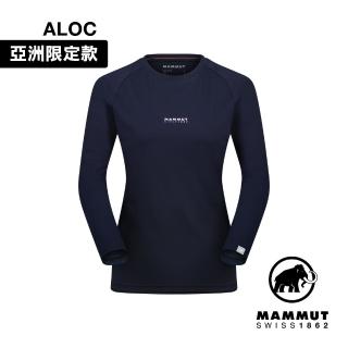 【Mammut 長毛象】QD Logo Print LS T-Shirt AF W 快乾LOGO長袖T恤 海洋藍/星系紫PRT1 女款 #1016-01040