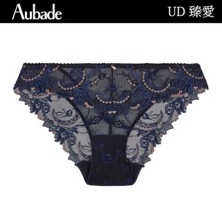 【Aubade】臻愛蕾絲三角褲 性感內褲 法國進口內衣 女內褲(深藍-UD)