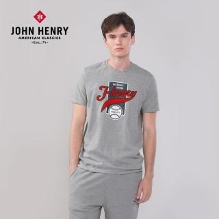 【JOHN HENRY】美式棒球baseball短袖T恤-灰色