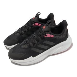 【adidas 愛迪達】慢跑鞋 Alphaedge + 黑 粉紅 女鞋 運動鞋 入門款 緩震 Bounce 愛迪達(IF7287)