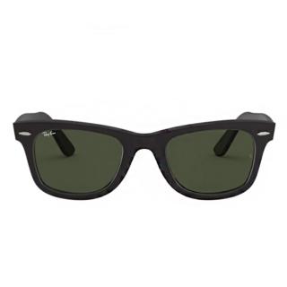 【RayBan 雷朋】Wayfarer木村拓哉同款黑色框綠色片太陽眼鏡(2140F-901S52)