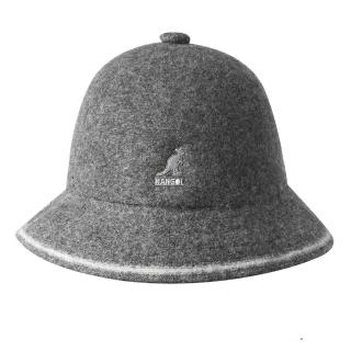 【KANGOL】WOOL STRIPE鐘型帽(灰色)