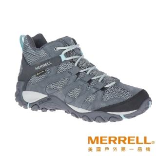 【MERRELL】ALVERSTONE MID GORE-TEX 防水中筒登山健行鞋 灰藍 女(ML034596)