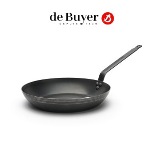 【de Buyer 畢耶】『輕礦藍鐵系列』傳統單柄平底鍋32cm/鐵鍋