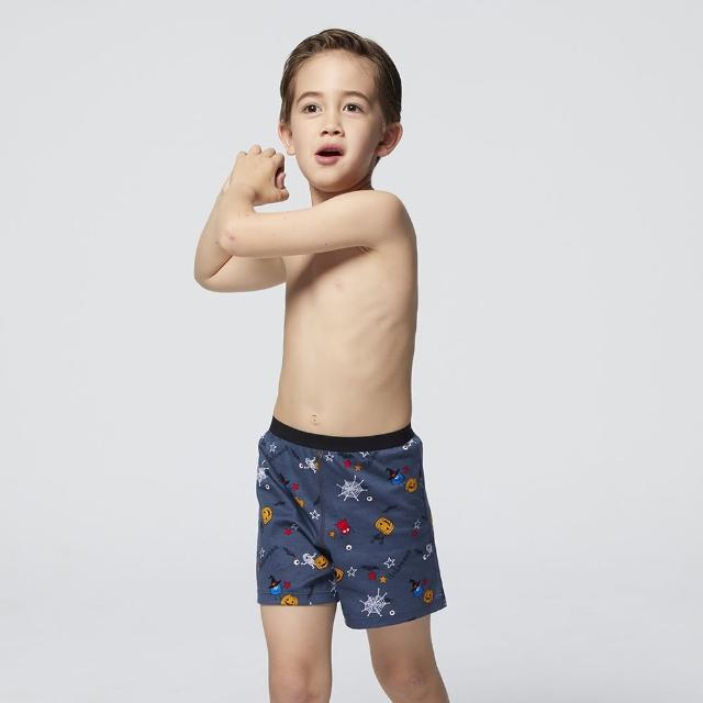 【Mr. DADADO】HAPPY HALLOWEEN 110-130男童內褲 品牌推薦-舒適寬鬆-GCQ341GY(灰)