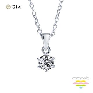 【彩糖鑽工坊】GIA 鑽石 1克拉 鑽石項鍊 F成色(3EX+八心八箭車工 18K 六爪鑽石項鍊)