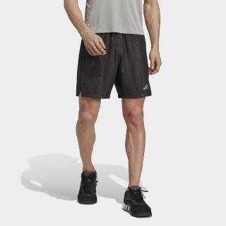 【adidas 愛迪達】M WO PU SHO 男 短褲 亞洲版 運動 訓練 健身 耐磨 中腰 吸濕排汗 黑(HS7505)