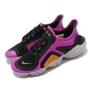 【NIKE 耐吉】慢跑鞋 Free RN 5.0 Shield 女鞋 輕量 舒適 路跑 健身 赤足 防潑水 黑 紫(BV1224-600)