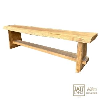 【吉迪市柚木家具】原木自然風長板凳 SN016(餐椅 椅凳 椅子 板凳 長凳)