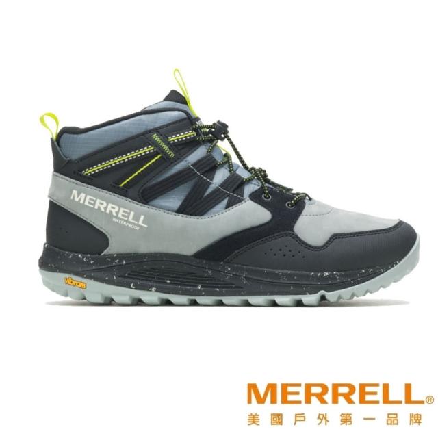 【MERRELL】NOVA SNEAKER BOOT BUNGEE WATERPROOF防水透氣保暖登山健行鞋 灰藍 男(ML067113)