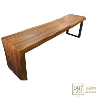 【吉迪市柚木家具】原木工業風長凳 SN016S5A1(板凳 客廳 置物架 電視櫃 木椅)