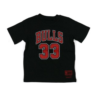 【NBA】M&N NBA 兒童 N&N 短袖上衣 公牛隊 #33 Scottie Pippen 黑(WN2B3BMR1-BULSP)
