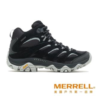 【MERRELL】MOAB 3 REFLECTIVE MID WP 防水中筒登山鞋 黑 女(ML036950)