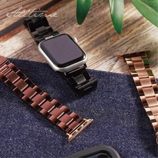 【ALL TIME 完全計時】Apple Watch S7/6/SE/5/4 42/44/45mm 光感柔霧鋼錶帶_贈調錶帶工具