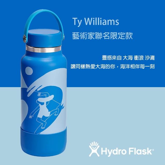 【Hydro Flask】Ty Williams 32oz/946ml 寬口真空保溫鋼瓶(藍寶石)