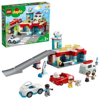 【LEGO 樂高】得寶系列 10948 多功能停車場(汽車 交通工具 兒童玩具)