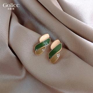 【Golicc】彩色 滴釉 耳環(飾品 耳飾 耳釘 耳環 耳墜 禮物 618 年中慶)