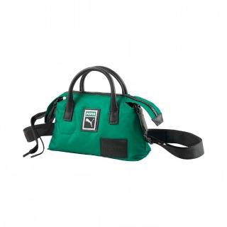 【PUMA】手提包 運動包 斜背包 側背包 綠黑 07972802