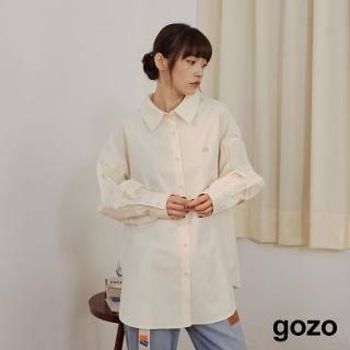 【gozo】泡芙造型袖擴型襯衫(兩色)