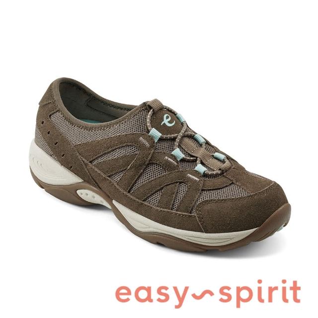 【Easy Spirit】EXPLORIE 麂皮運動百搭輕量休閒鞋(咖啡色)