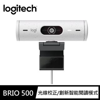 【Logitech 羅技】BRIO 500網路攝影機(珍珠白)