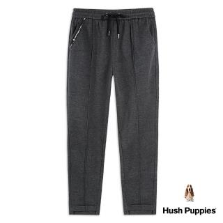 【Hush Puppies】女裝 長褲 休閒彈性腰綁帶長褲(麻灰 / 34221103)