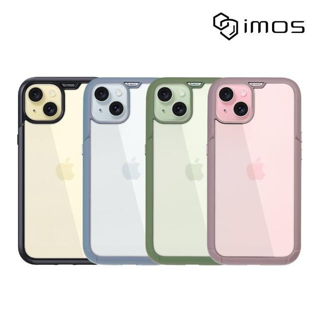 【iMos】iPhone 15 Plus 6.7吋 Ｍ系列 軍規認證雙料防震保護殼(4色)