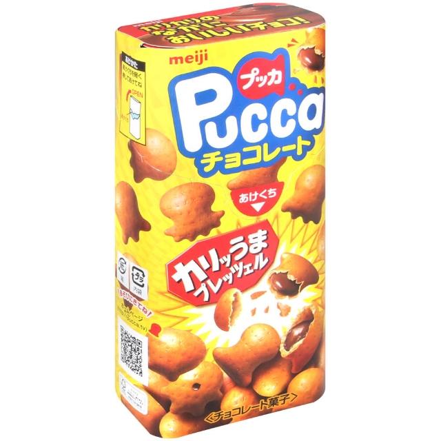 【Meiji 明治】PUCCA可可風味餅乾(39g)